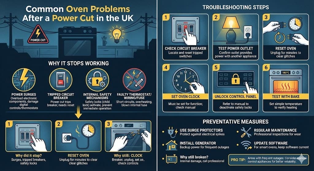 Common Oven Problems After a Power Cut in the UK - Troubleshooting & Solutions